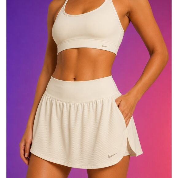 Nike Pants - Nike Cream Athletic Skort